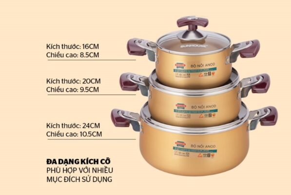 Bộ 3 Nồi INOX Cao Cấp Picture1