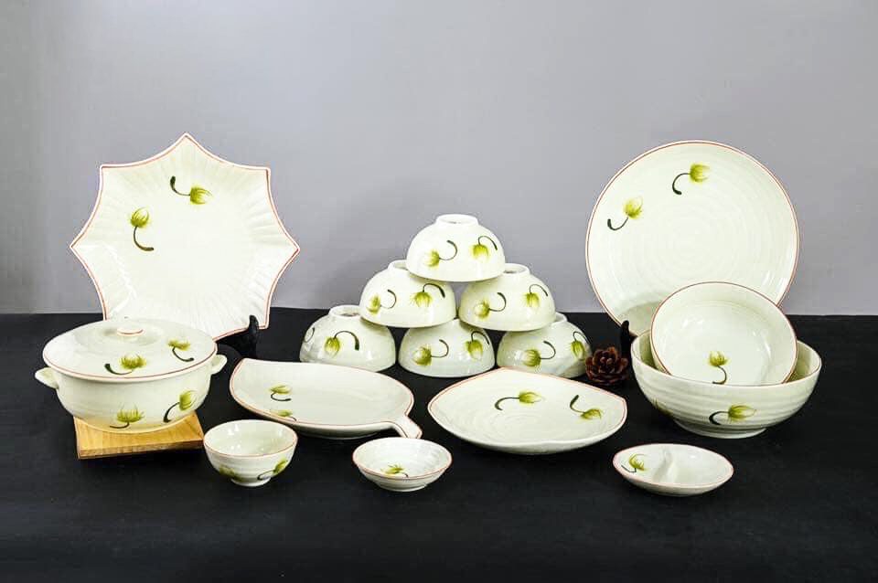 Gợi ý quà tặng bộ bàn ăn in logo giá sỉ tại INO VINA bộ bàn ăn gốm sứ