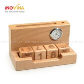 Lịch Gỗ Để Bàn Khắc Logo Quà Tặng LG-0453124