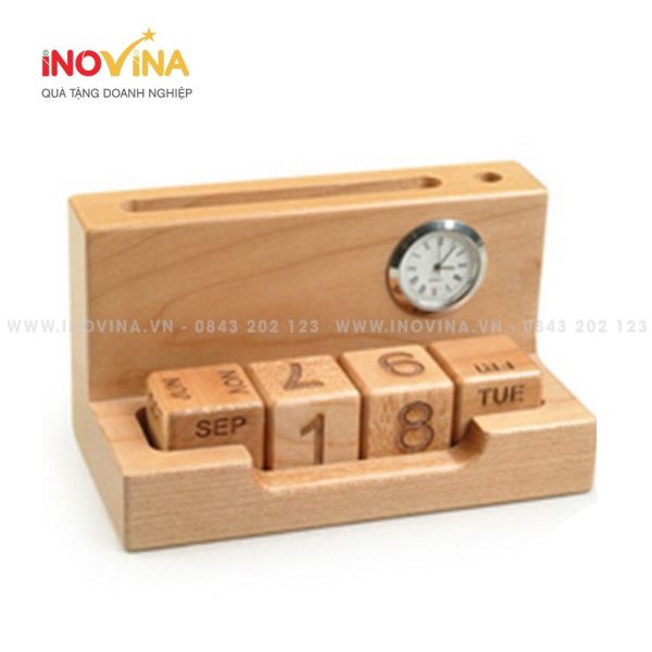 Lịch Gỗ Để Bàn Khắc Logo Quà Tặng LG-0453124