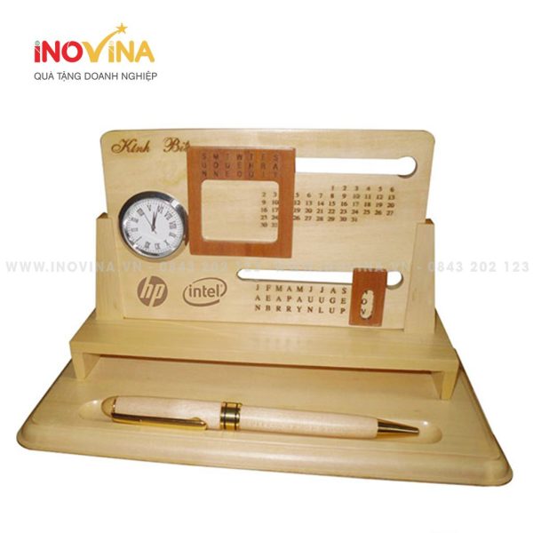 Lịch Gỗ Để Bàn Khắc Logo Quà Tặng LG-0153124