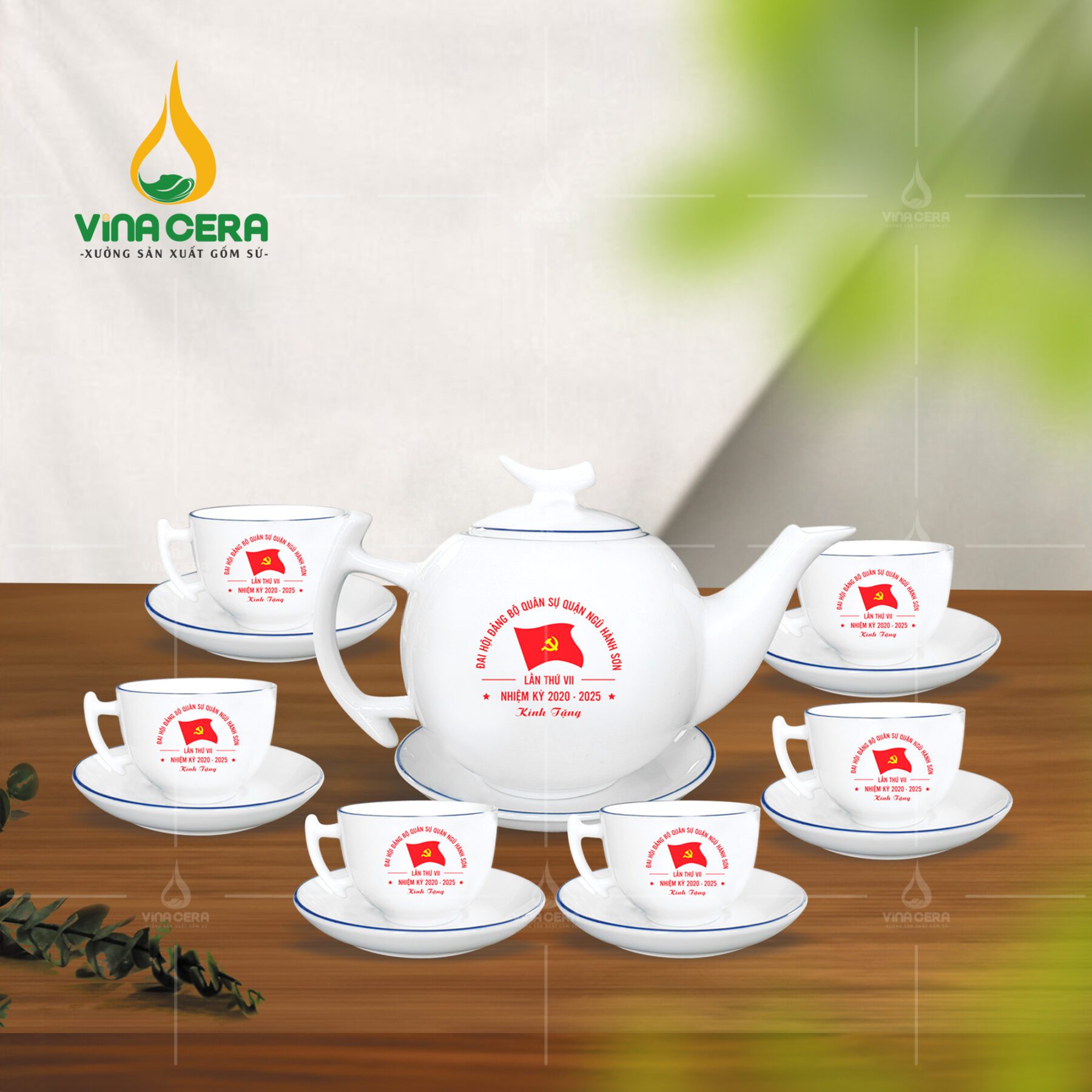 Quà Tặng Ý Nghĩa Cho Ngày Thành Lập Quân Đội Nhân Dân Việt Nam  bo am tra su dang trang khuyet chi xanh in logo