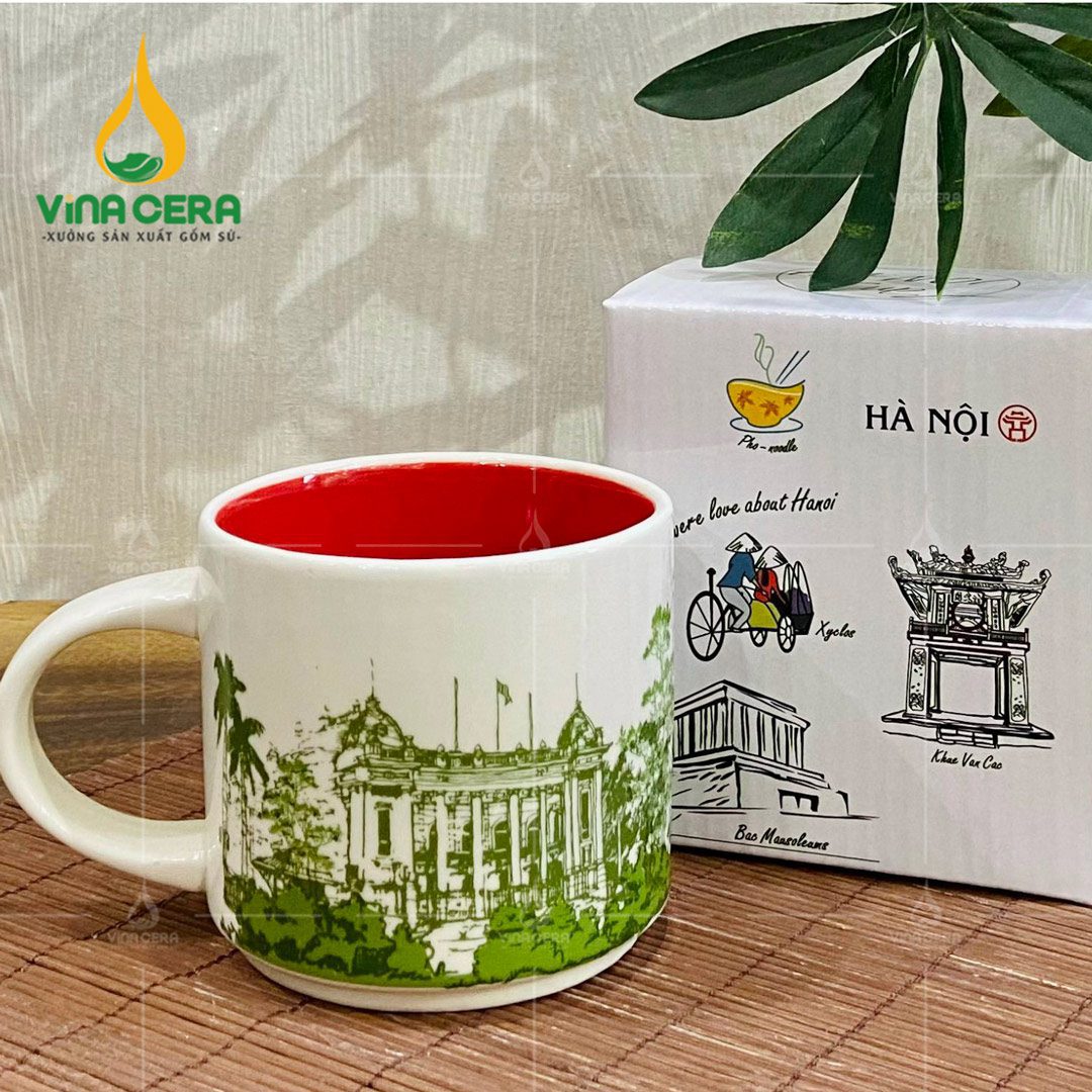 Quà Tặng Ý Nghĩa Cho Ngày Thành Lập Quân Đội Nhân Dân Việt Nam  ly su men mau ve canh ha noi 2