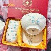 Quà Tặng Bộ Ấm Chén In logo Doanh nghiệp QT-05613 Quà Tặng Bộ Ấm Chén In logo Doanh nghiệp QT-05613