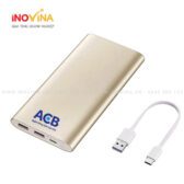 SẠC DỰ PHÒNG CAO CẤP IN LOGO ACB LÀM QUÀ TẶNG