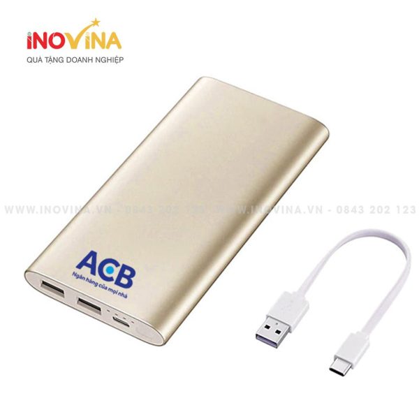 SẠC DỰ PHÒNG CAO CẤP IN LOGO ACB LÀM QUÀ TẶNG