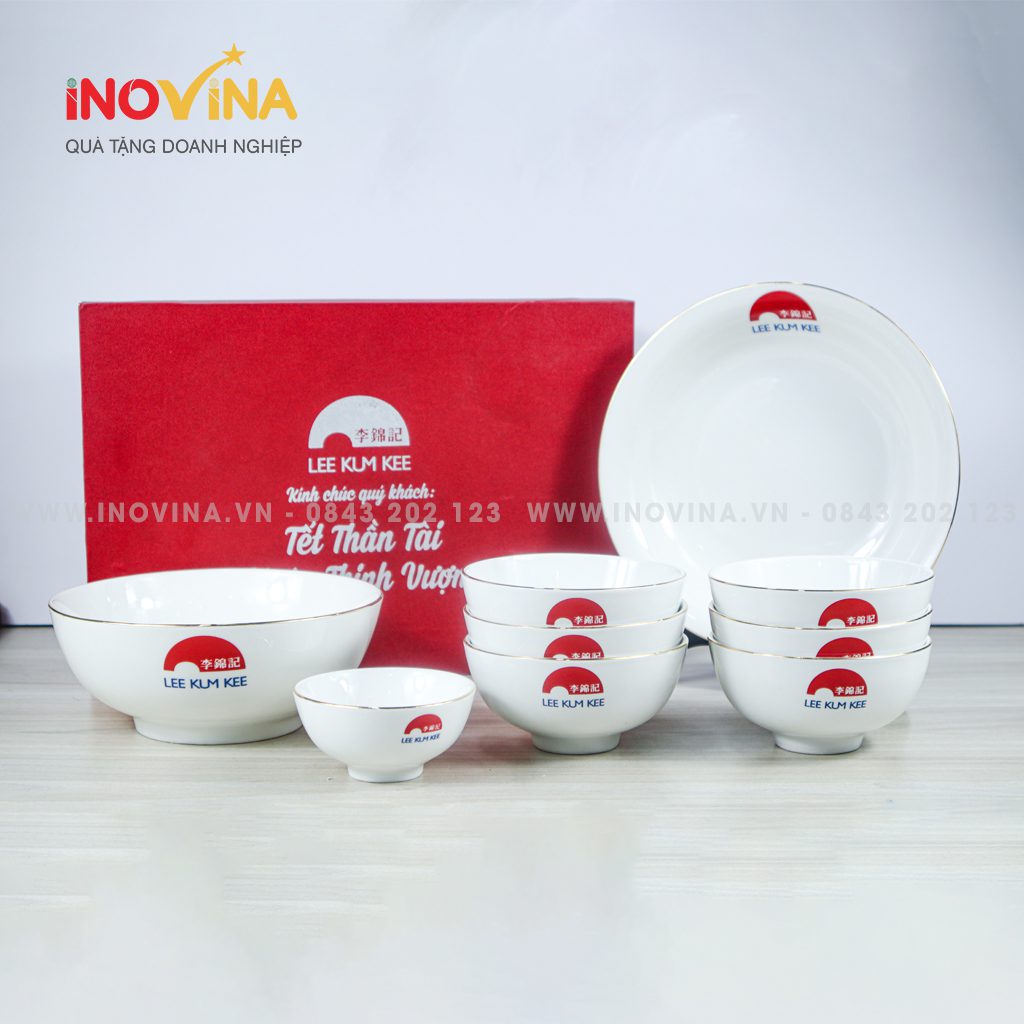 Top 10 Quà Tặng Tết Cao Cấp Ý Nghĩa 2023 Quà Tặng Bộ Ấm Chén In logo Doanh nghiệp QT-05613