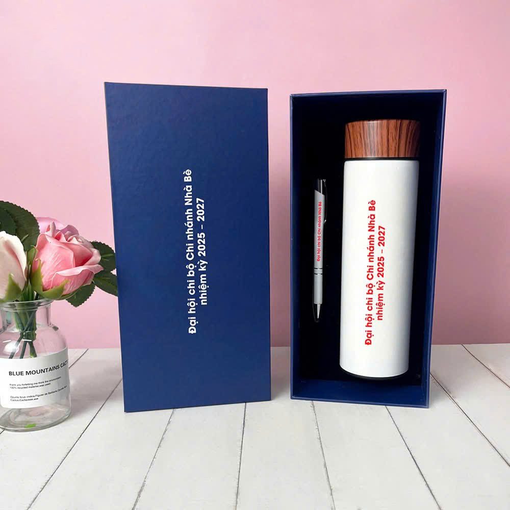 Xưởng sản xuất Bình giữ nhiệt in logo Quà tặng cho doanh nghiệp Bình giữ nhiệt in logo quà tặng doanh nghiệp