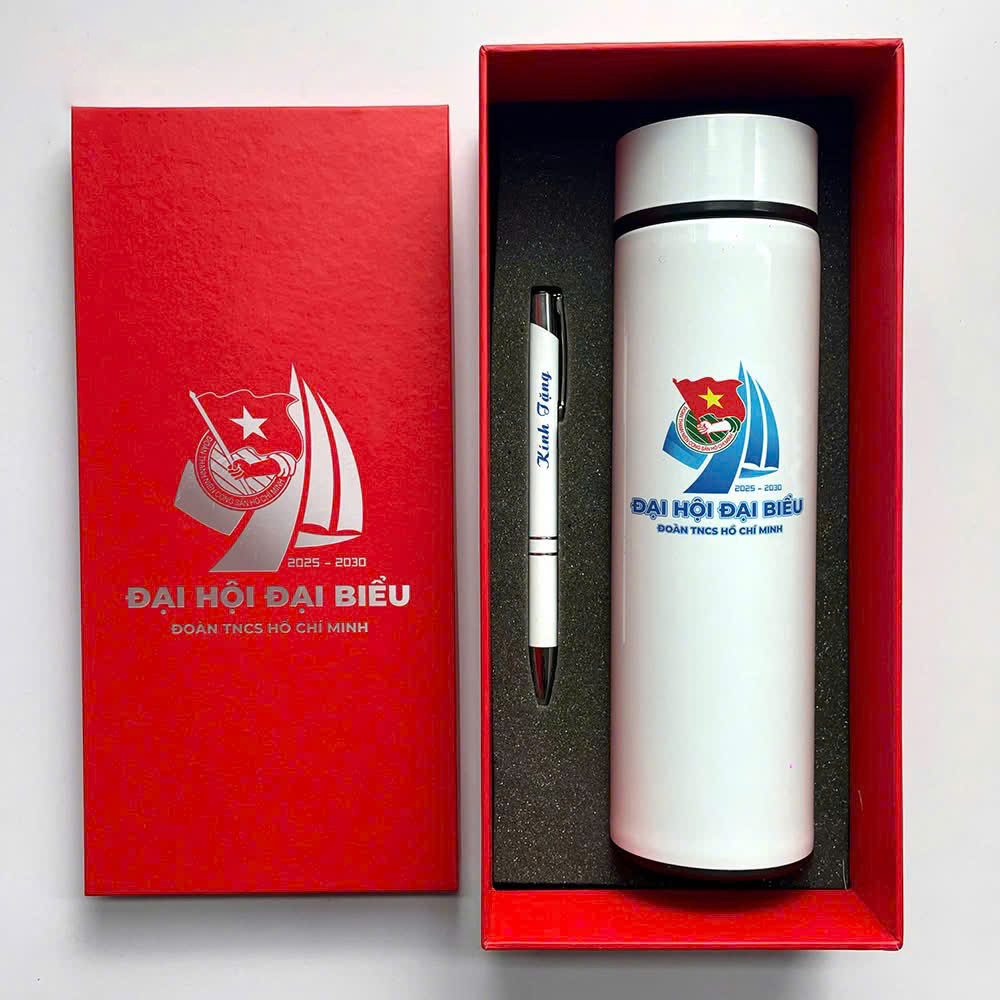 Xưởng sản xuất Bình giữ nhiệt in logo Quà tặng cho doanh nghiệp Bình giữ nhiệt in logo quà tặng doanh nghiệp