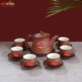 Bộ Ấm Chén Tử Sa In Logo Quà Tặng