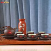 Bộ Ấm Chén Tử Sa In Logo Quà Tặng Bộ Ấm Chén Tử Sa In Logo Quà Tặng