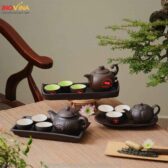 Bộ Ấm Chén Tử Sa In Logo Quà Tặng Bộ Ấm Chén Tử Sa In Logo Quà Tặng