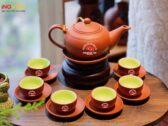 Bộ Ấm Chén Tử Sa In Logo Quà Tặng Bộ Ấm Chén Tử Sa In Logo Quà Tặng