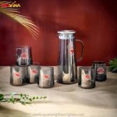 Bộ Bình Ly Thủy Tinh In Logo LTT-01060225 Bộ bình ly thủy tinh in logo