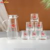 Bộ Bình Ly Thủy Tinh In Logo LTT-01060225 Bộ bình ly thủy tinh in logo