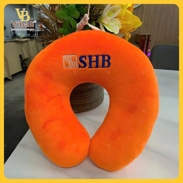 Gối Chữ U Bông Gòn In logo SHB INO-061925