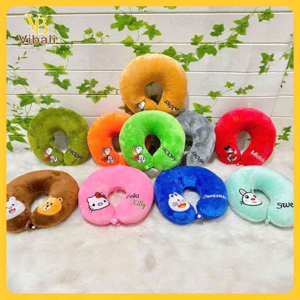 Gối Tựa Cổ Thêu Logo