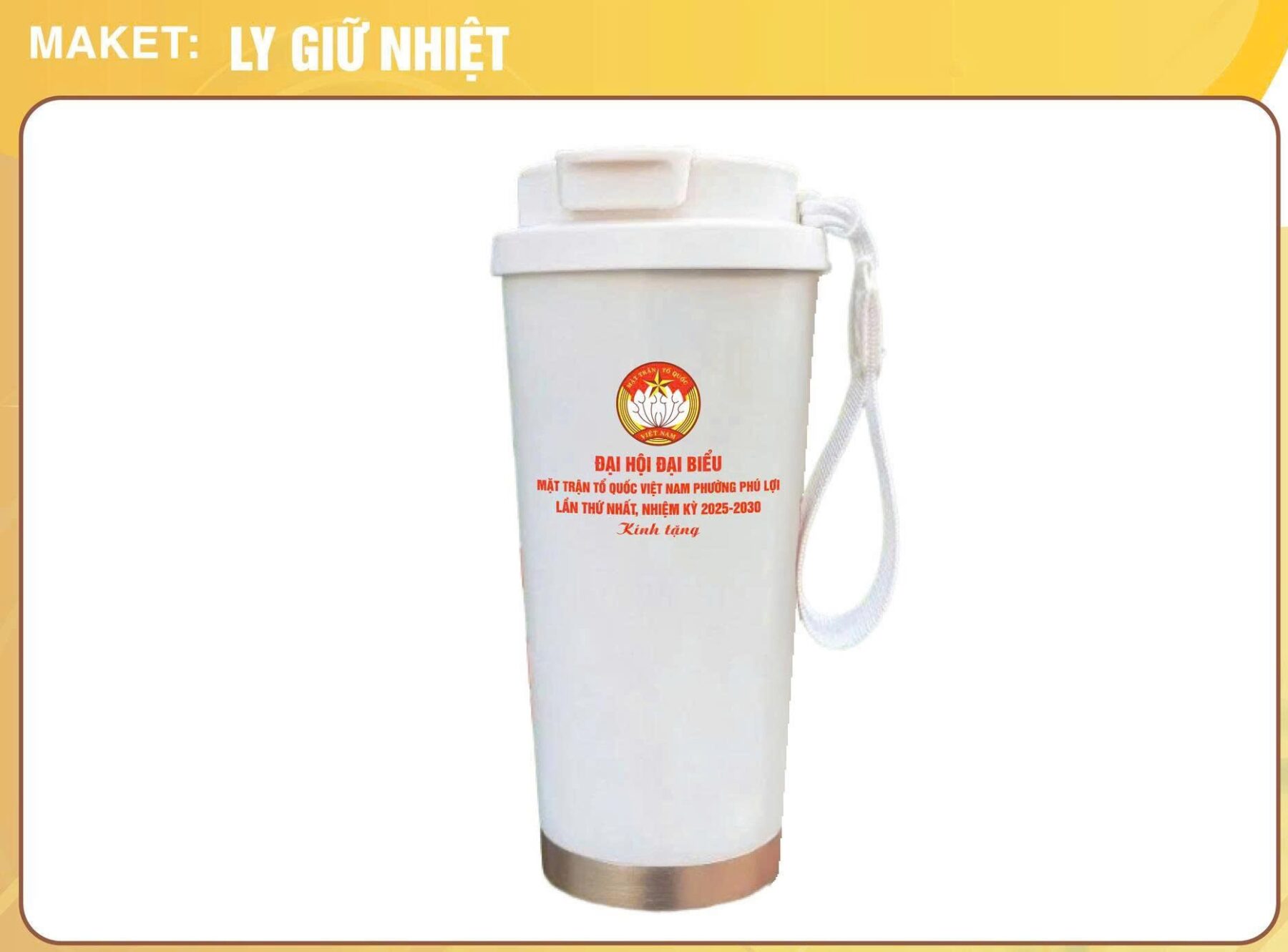 Quà Tặng Đại Hội Mặt Trận Tổ Quốc: Lựa Chọn Ý Nghĩa và Thiết Thực Nhất Bình Giữ Nhiệt Quà Tặng Mặt Trận Tổ Quốc