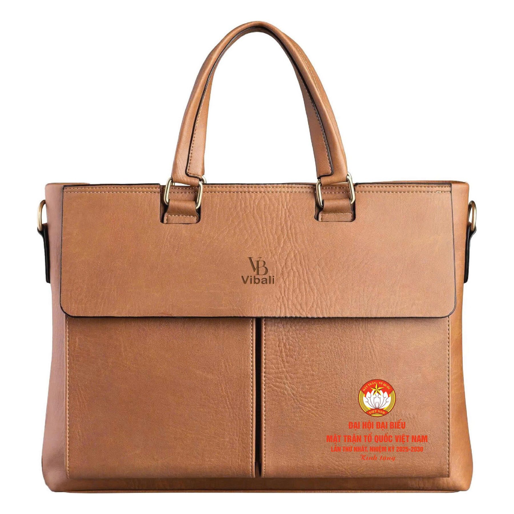 Cặp Đại Biểu Làm Quà Tặng Đại Hội Mặt Trận Tổ Quốc INO-MT0109325 Mẫu cặp da mặt trận tổ quốc quà tặng INOVINA