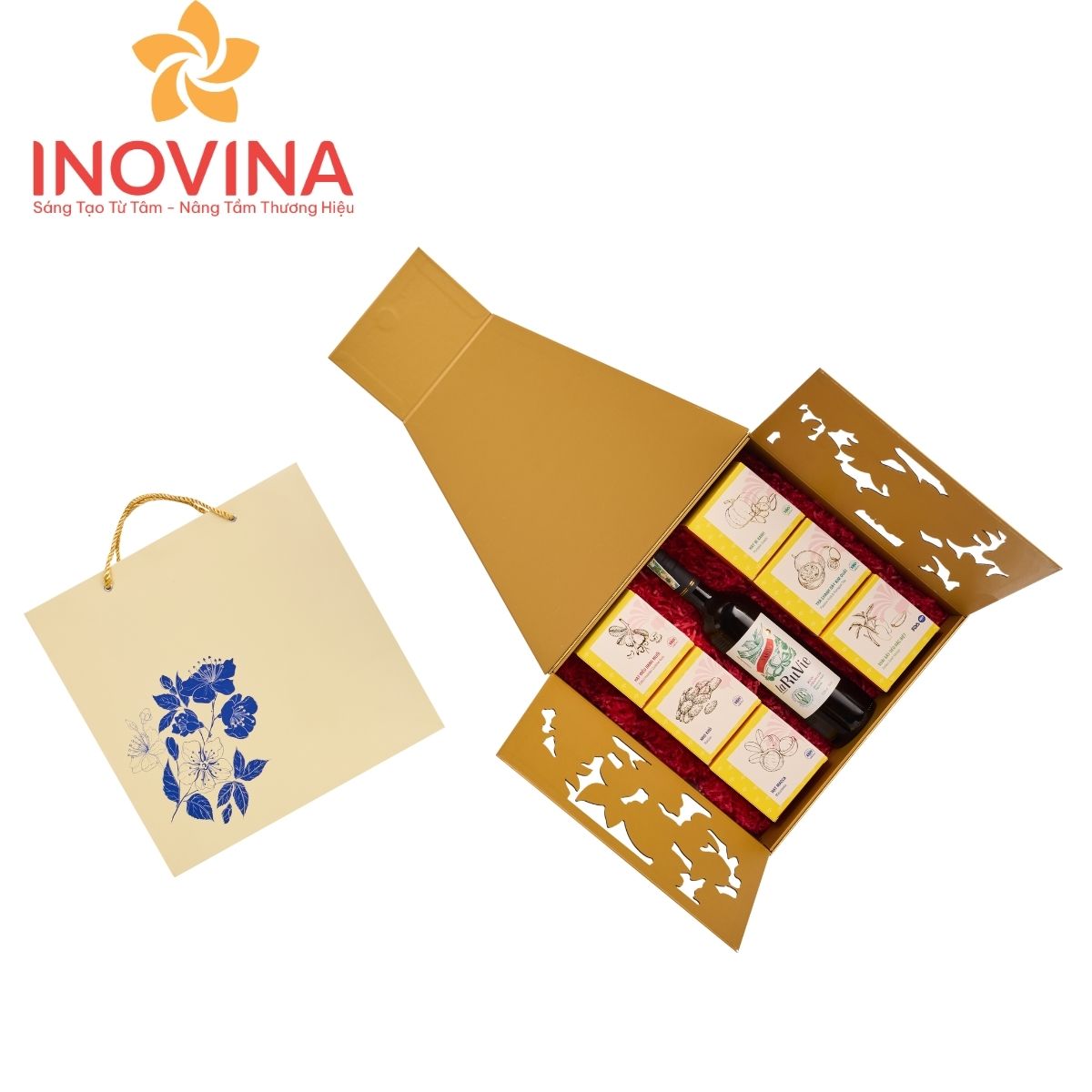 Hộp quà tết Mai Vàng set 12