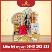 Giỏ quà Tết Xuân Vàng May Mắn