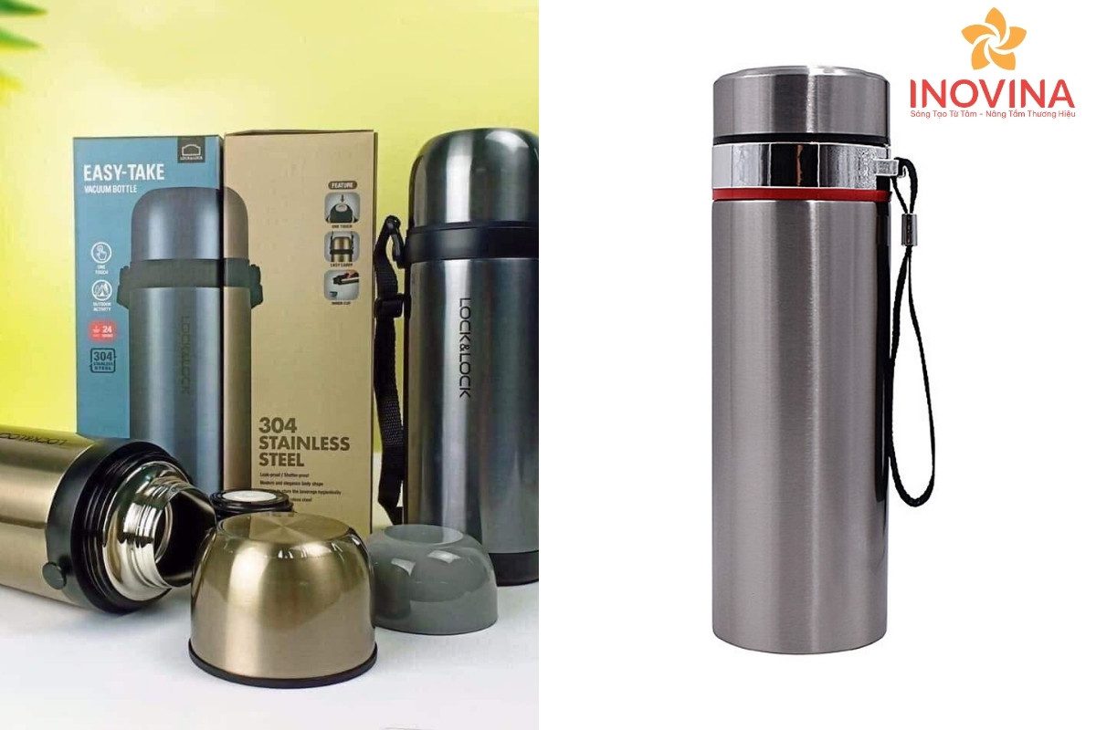 Bình giữ nước in logo thương hiệu