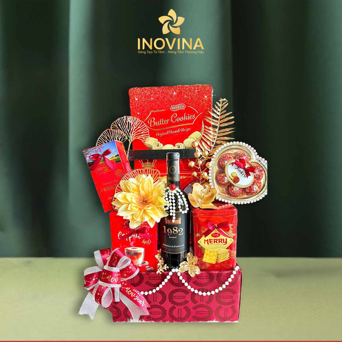 Giỏ quà Tết Lộc Đỏ