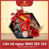 giỏ quà tết sắc xuân rực rỡ