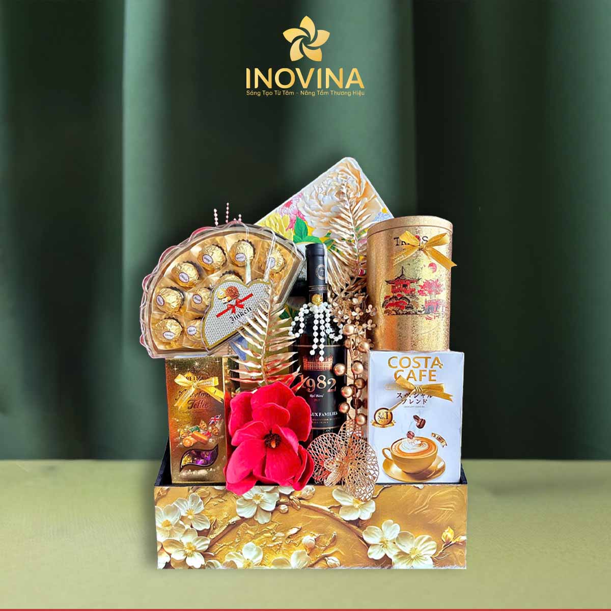 Giỏ quà Tết Xuân Cát Tường set 3