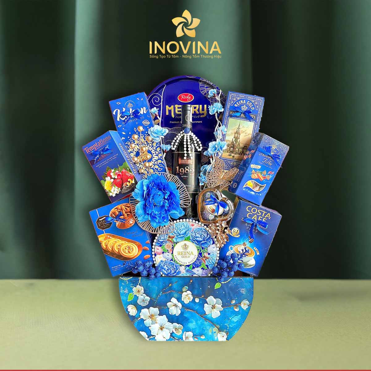 Giỏ quà Tết Xuân Cát Tường set 2 