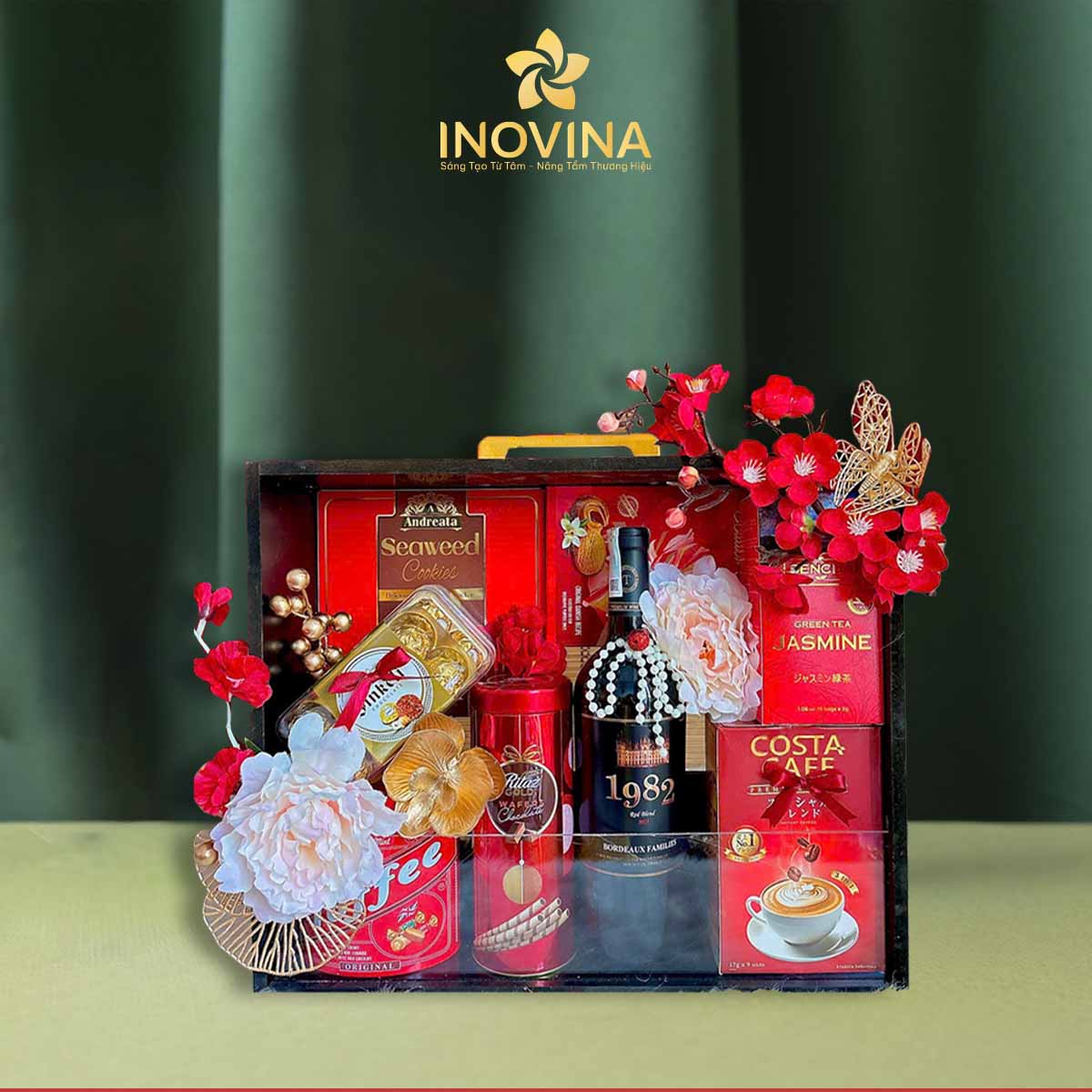 giỏ quà tết xuân vươn mình set 2