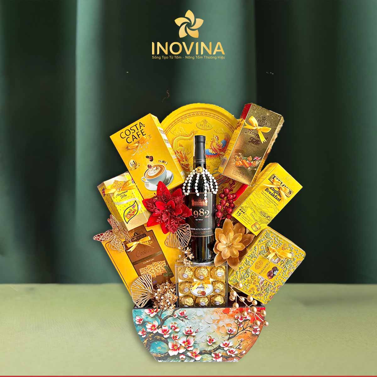 giỏ quà tết xuân vươn mình set 3