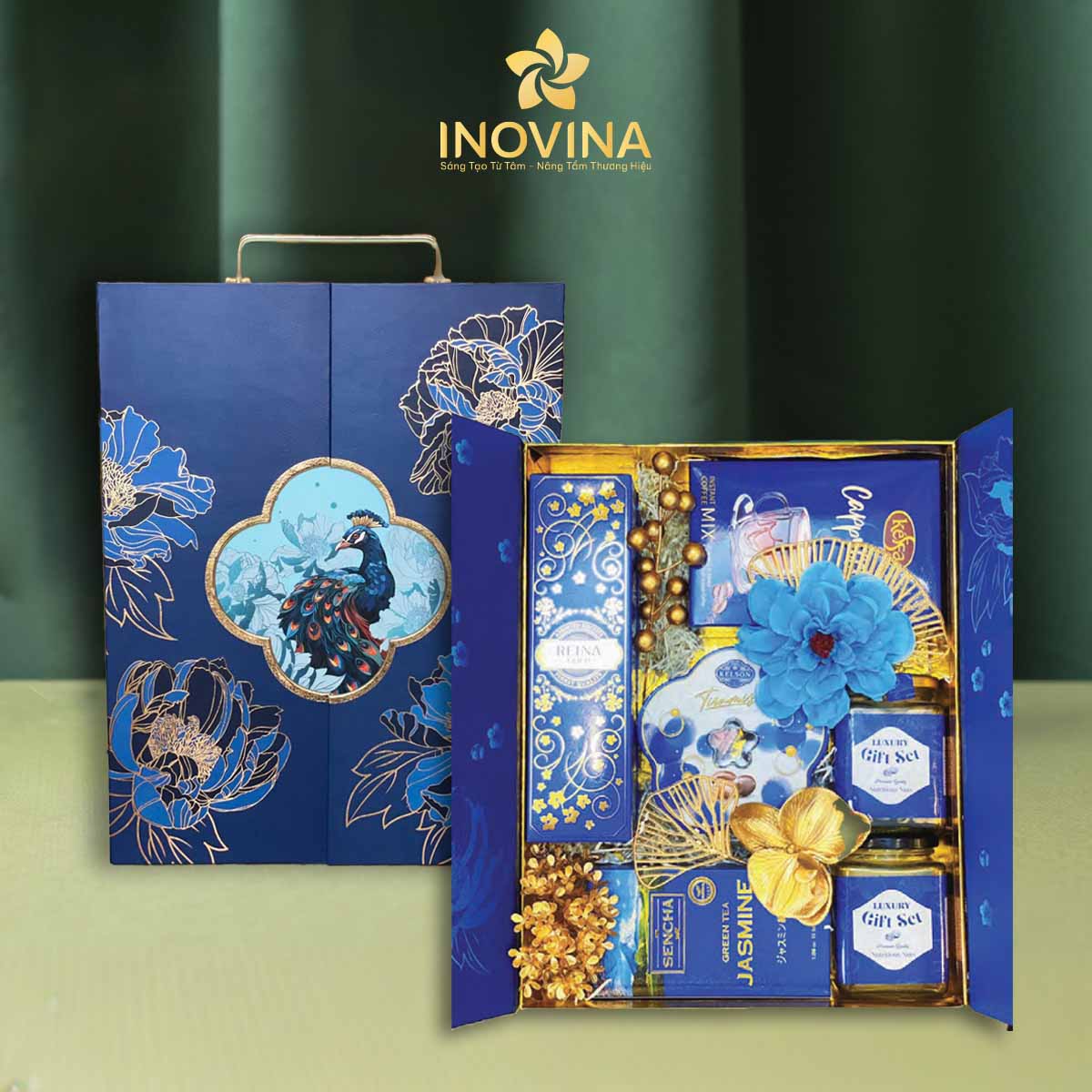 Mẫu hộp quà Tết Phượng Hoàng