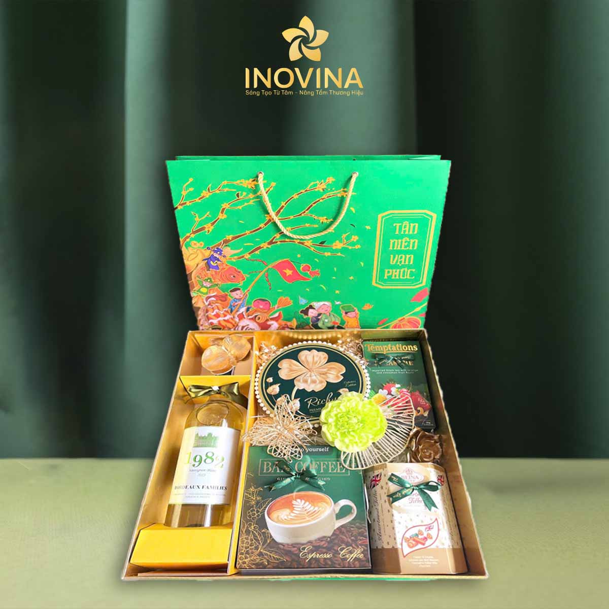 Hộp quà Tết Tân Niên Vạn Phúc cao cấp