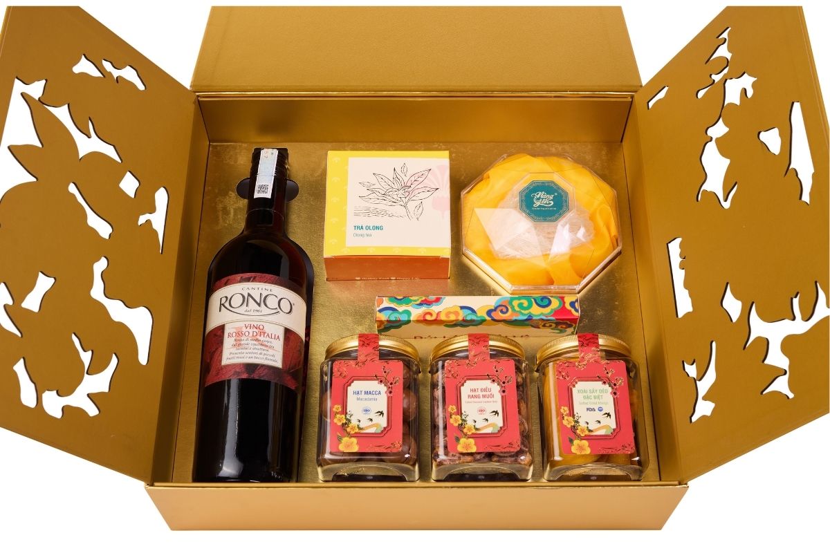 Hộp quà in theo logo yêu cầu