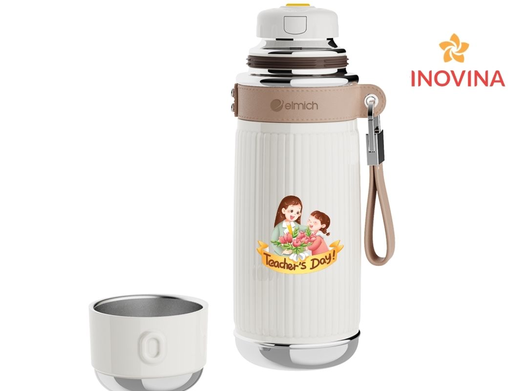 Bình giữ nhiệt kèm hộp đựng cao cấp, món quà ý nghĩa dành tặng thầy cô 