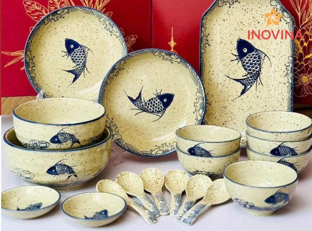 Bộ bát đĩa đẹp mang ý nghĩa sum vầy hạnh phúc