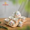 Bộ Bình Nước Vẽ Tay Kèm Khay Gỗ quà tặng doanh nghiệp