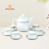Bộ Trà Vuông Cao Chim Hạc Bạch Kim quà tặng doanh nghiệp