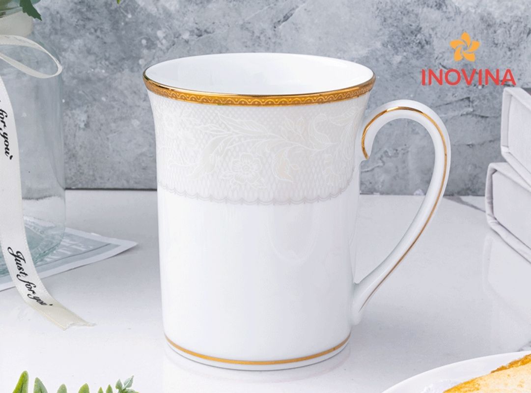 Cốc sứ in logo giúp lan tỏa hình ảnh thương hiệu