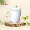 Ly sứ bầu nắp ngọn lửa quà tặng doanh nghiệp