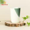 Ly sứ không quai 2 màu quà tặng thương hiệu