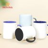 Ly sứ quai C quai màu 350ml quà tặng thương hiệu