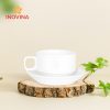 Ly sứ quai vuông kèm đĩa quà tặng doanh nghiệp