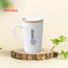 Ly sứ vát có nắp men mát quà tặng thương hiệu