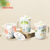 Ly sứ vẽ tay cao cấp quà tặng thương hiệu