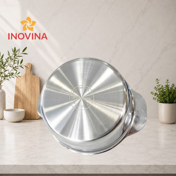 Nồi Inox Đúc Nguyên Khối 3 Lớp Cao Cấp Bền Đẹp