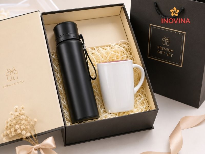 Xưởng sản xuất quà tặng theo yêu cầu giá tốt, chất lượng Bộ giftset văn phòng thiết kế riêng sang trọng, chuyên nghiệp