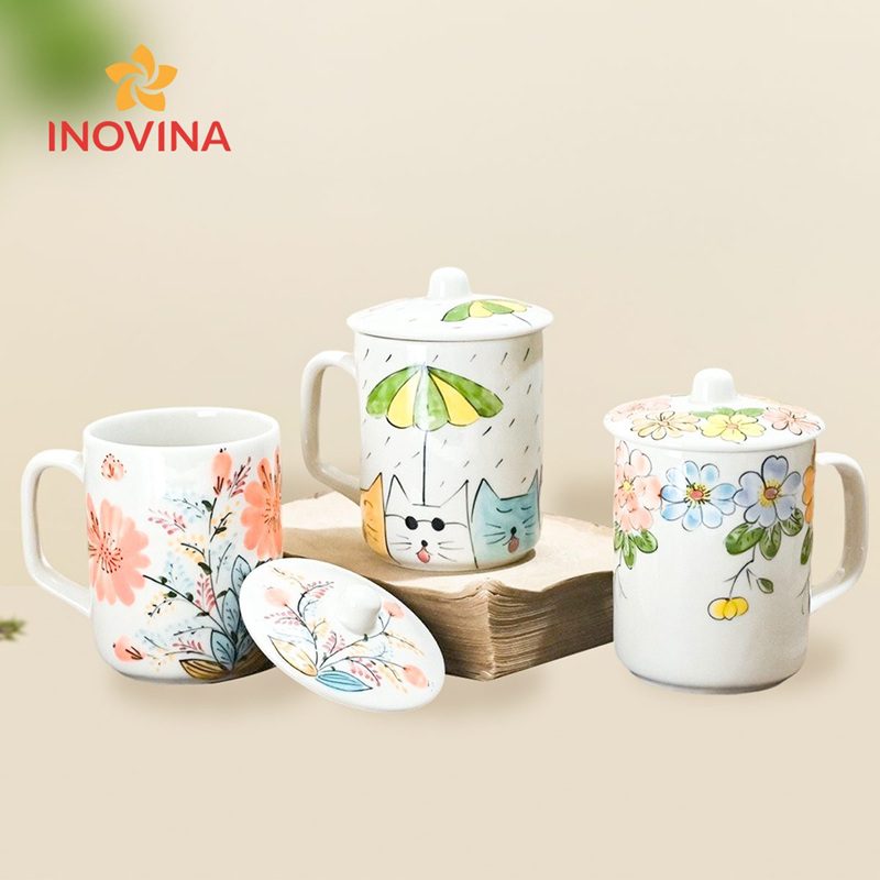 Các mẫu ly sứ đẹp, dễ thương