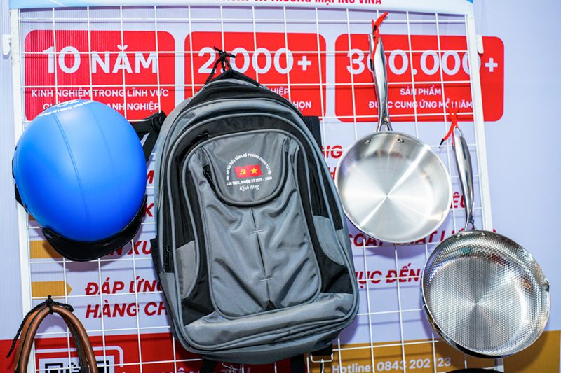 CLB Doanh nhân Ninh Bình tại TPHCM tổ chức Chương trình kết nối kinh doanh ngày 09/07/2026 Đa dạng sản phẩm quà tặng như Balo, mũ bảo hiểm, chảo chống dính